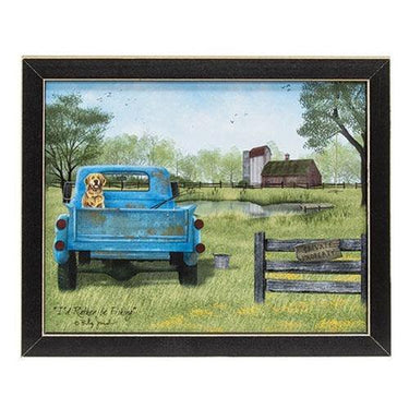 Dog in Truck Framed Print 8x10 - The Fox Decor